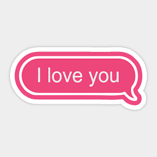 I love you Sticker